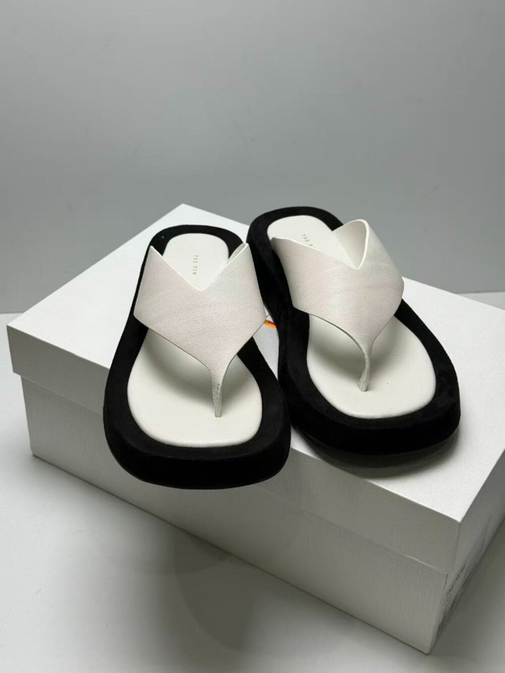 The Row women's Blackand White Sandals - Picture 5 of 5